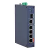 Hallatav tööstuslik lüliti DAHUA CHS4106-4ET-60 — 6 pordiga, 4x PoE 10/100, L2, 4,8 Gbit/s, 8000 MAC