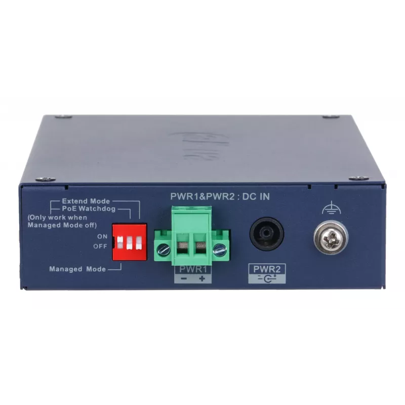 Hallatav tööstuslik lüliti DAHUA CHS4106-4ET-60 — 6 pordiga, 4x PoE 10/100, L2, 4,8 Gbit/s, 8000 MAC