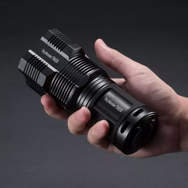Käsilamp Nitecore TM28, 4× LED, max 6000 lm, Li‑Ion, must, 142 mm pikkus, 414 g
