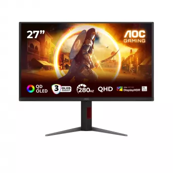AOC G4 Q27G4ZD arvutimonitor 68,6 cm (27 tolli) 2560 x 1440 pikslit Quad HD QD-OLED Must, Punane