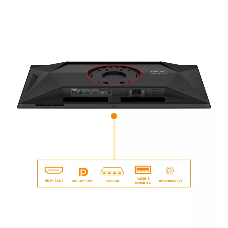AOC G4 Q27G4ZD arvutimonitor 68,6 cm (27 tolli) 2560 x 1440 pikslit Quad HD QD-OLED Must, Punane