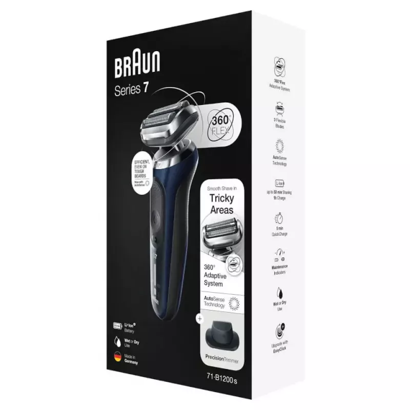 Braun Series 7 71-B1200s fooliumhabemenuga Trimmer Sinine