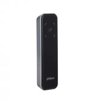 Läbipääsukontrolli lugeja DAHUA DHI-ASR2200A-D — Baaslugeja, 12 V DC, 1,7 W, 135×40×15 mm, must