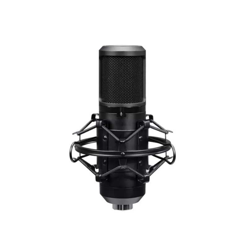 Podcast-mikrofon TRUST GXT 270 Emita II+ — kondensaator-USB, juhtmega, metallkorpus, must, 2,5 m kaabel