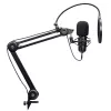 Podcast-mikrofon TRUST GXT 270 Emita II+ — kondensaator-USB, juhtmega, metallkorpus, must, 2,5 m kaabel