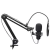 Podcast-mikrofon TRUST GXT 270 Emita II+ — kondensaator-USB, juhtmega, metallkorpus, must, 2,5 m kaabel