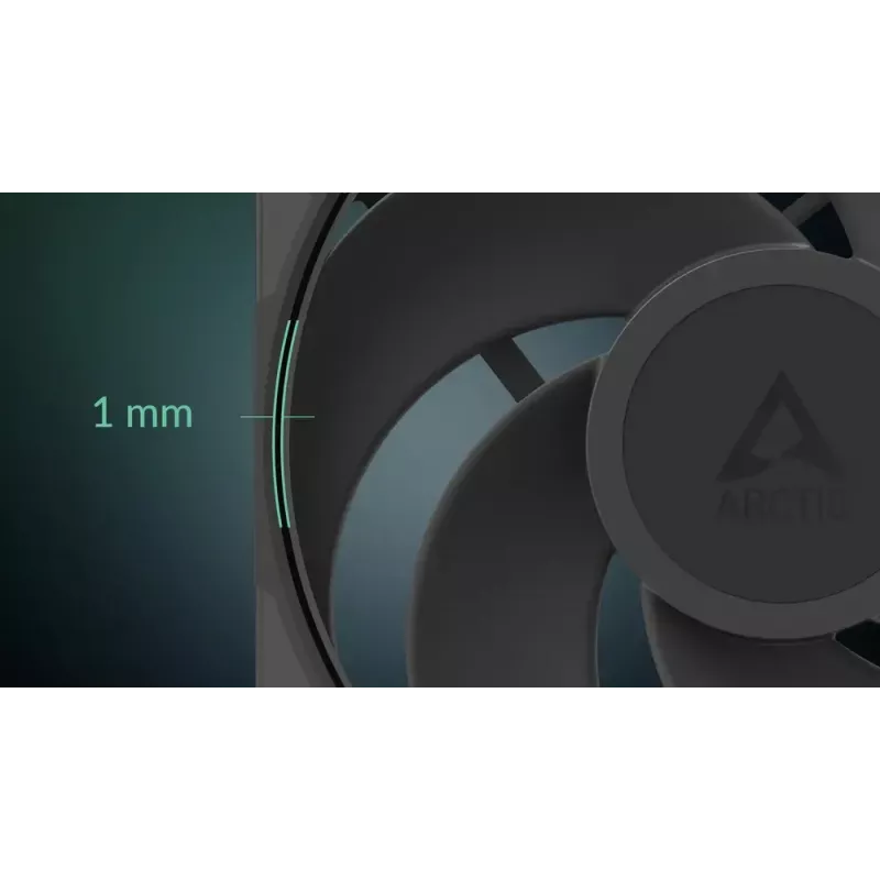 140 mm ventilaator Arctic Freezer P14 Pro Reverse — 166.5 m³/h, 5.1 mmH₂O, Fluid Dynamic Bearing, A‑RGB, PWM, must, kaablijaguriga