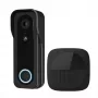 Videouksikell TRUST DOORCAM-3000 Must, 3 MP, Wi‑Fi 2,4 GHz, MicroSD kuni 256 GB, Aku/USB (8–24 V)