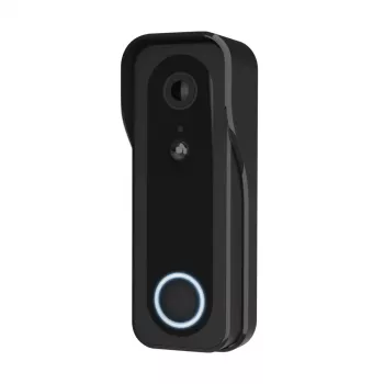 Videouksikell TRUST DOORCAM-3000 Must, 3 MP, Wi‑Fi 2,4 GHz, MicroSD kuni 256 GB, Aku/USB (8–24 V)