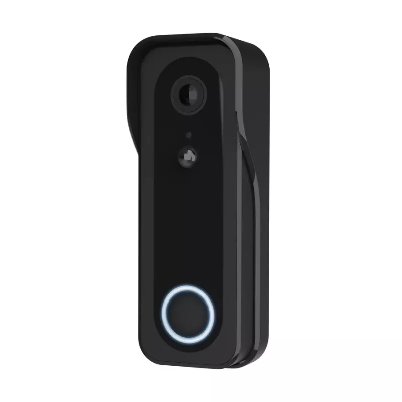 Videouksikell TRUST DOORCAM-3000 Must, 3 MP, Wi‑Fi 2,4 GHz, MicroSD kuni 256 GB, Aku/USB (8–24 V)