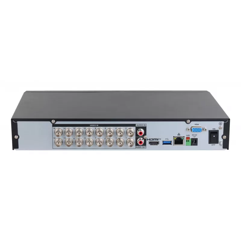 Dahua digitaalne videosalvesti XVR5116H-4KL-I3/T — 16-kanaliga DVR, 4K (3840×2160), H.265/H.264, Gigabit Ethernet, 16 TB HDD