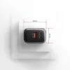 Seinilaadija AXAGON ACU-PQ67D, 67W, USB-C PD3.0 + USB-A QC4+, 2 väljundit, LCD-ekraan, 100–240V