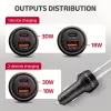 Autolaadija AXAGON PWC-PQ48, 48 W, USB-C (PD3.0) + USB-A (QC4+), sisend 12–24 V, must