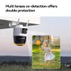 IP-turvakaamera IMOU Cruiser Dual 2C 4G Turret Outdoor 2304×1296 3,6 mm objektiiv Lagi/seinale