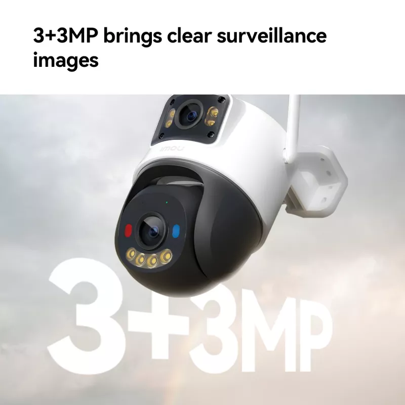 IP-turvakaamera IMOU Cruiser Dual 2C 4G Turret Outdoor 2304×1296 3,6 mm objektiiv Lagi/seinale