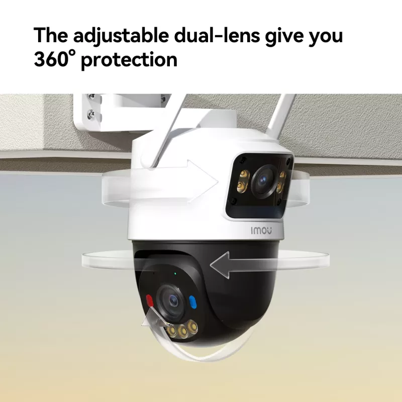 IP-turvakaamera IMOU Cruiser Dual 2C 4G Turret Outdoor 2304×1296 3,6 mm objektiiv Lagi/seinale