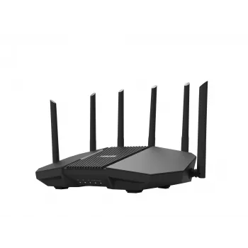 Lauamarsruuter ASUS RT-BE90U BE9400 AiMesh — kolmeribal Wi‑Fi 7 (2.4/5/6 GHz), 9400 Mbps, 2.5 Gigabit Ethernet, 4× RJ‑45 LAN, USB, Must