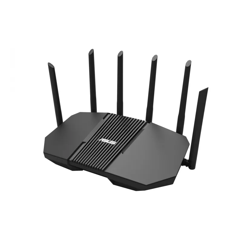 Lauamarsruuter ASUS RT-BE90U BE9400 AiMesh — kolmeribal Wi‑Fi 7 (2.4/5/6 GHz), 9400 Mbps, 2.5 Gigabit Ethernet, 4× RJ‑45 LAN, USB, Must