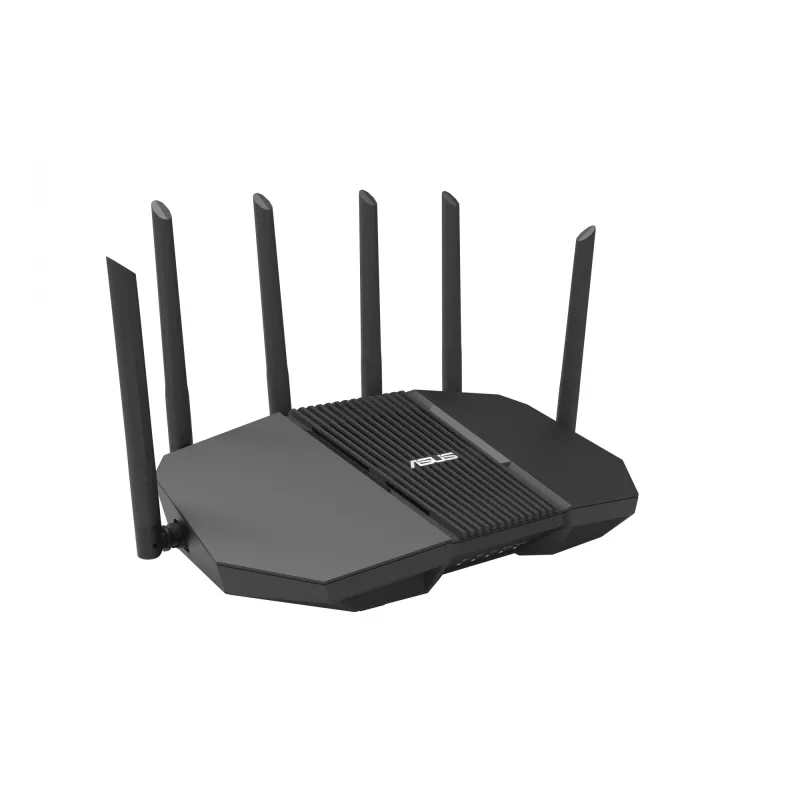 Lauamarsruuter ASUS RT-BE90U BE9400 AiMesh — kolmeribal Wi‑Fi 7 (2.4/5/6 GHz), 9400 Mbps, 2.5 Gigabit Ethernet, 4× RJ‑45 LAN, USB, Must
