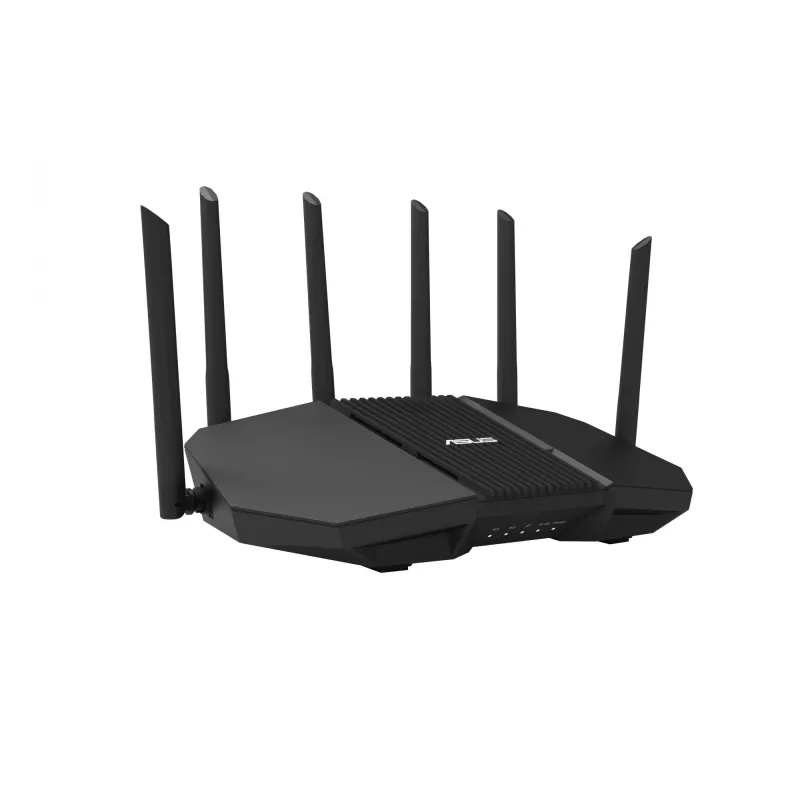 Lauamarsruuter ASUS RT-BE90U BE9400 AiMesh — kolmeribal Wi‑Fi 7 (2.4/5/6 GHz), 9400 Mbps, 2.5 Gigabit Ethernet, 4× RJ‑45 LAN, USB, Must