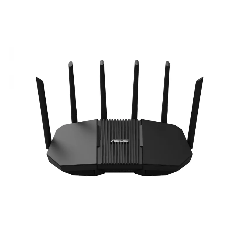 Lauamarsruuter ASUS RT-BE90U BE9400 AiMesh — kolmeribal Wi‑Fi 7 (2.4/5/6 GHz), 9400 Mbps, 2.5 Gigabit Ethernet, 4× RJ‑45 LAN, USB, Must