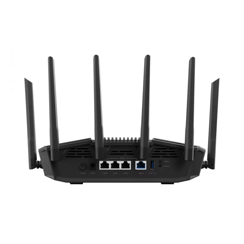 Lauamarsruuter ASUS RT-BE90U BE9400 AiMesh — kolmeribal Wi‑Fi 7 (2.4/5/6 GHz), 9400 Mbps, 2.5 Gigabit Ethernet, 4× RJ‑45 LAN, USB, Must