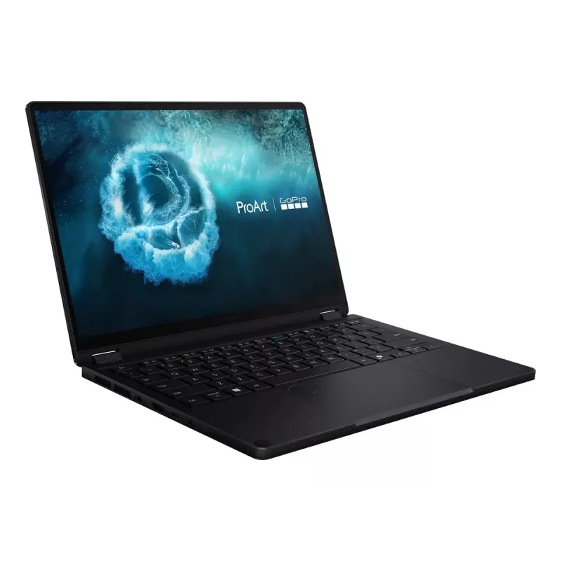 Convertible 2-in-1 sülearvuti ASUS ProArt PX13 HN7306EAC GoPro Edition — AMD Ryzen AI Max+ 395, 3 GHz, 13,3-tolline 3K puuteekraan, 128 GB LPDDR5x, 1 TB SSD, Windows 11 Pro, must