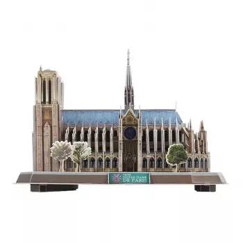 3D pusle CubicFun Notre Dame (Light) — mudel DA-20509, kerge valgustatud versioon