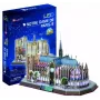 3D pusle CubicFun Notre Dame (Light) — mudel DA-20509, kerge valgustatud versioon