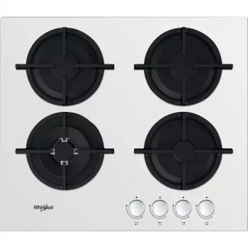 Whirlpool AKT 625/WH Must, Valge Sisseehitatud 60 cm Gaas 4 tsooni
