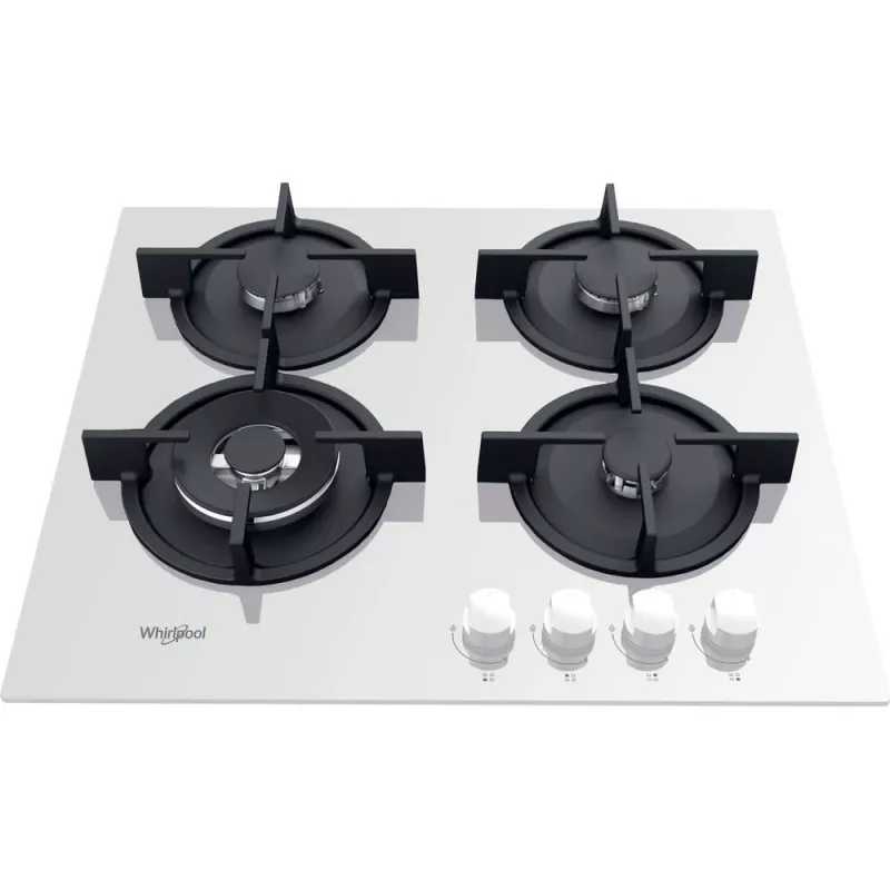 Whirlpool AKT 625/WH Must, Valge Sisseehitatud 60 cm Gaas 4 tsooni
