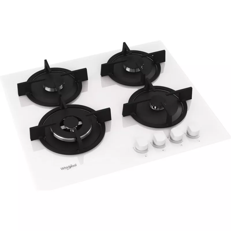 Whirlpool AKT 625/WH Must, Valge Sisseehitatud 60 cm Gaas 4 tsooni