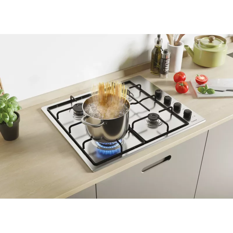 Candy Smart CHW6LBX/4U roostevaba teras sisseehitatud 60 cm gaasipliit 4 tsooniga