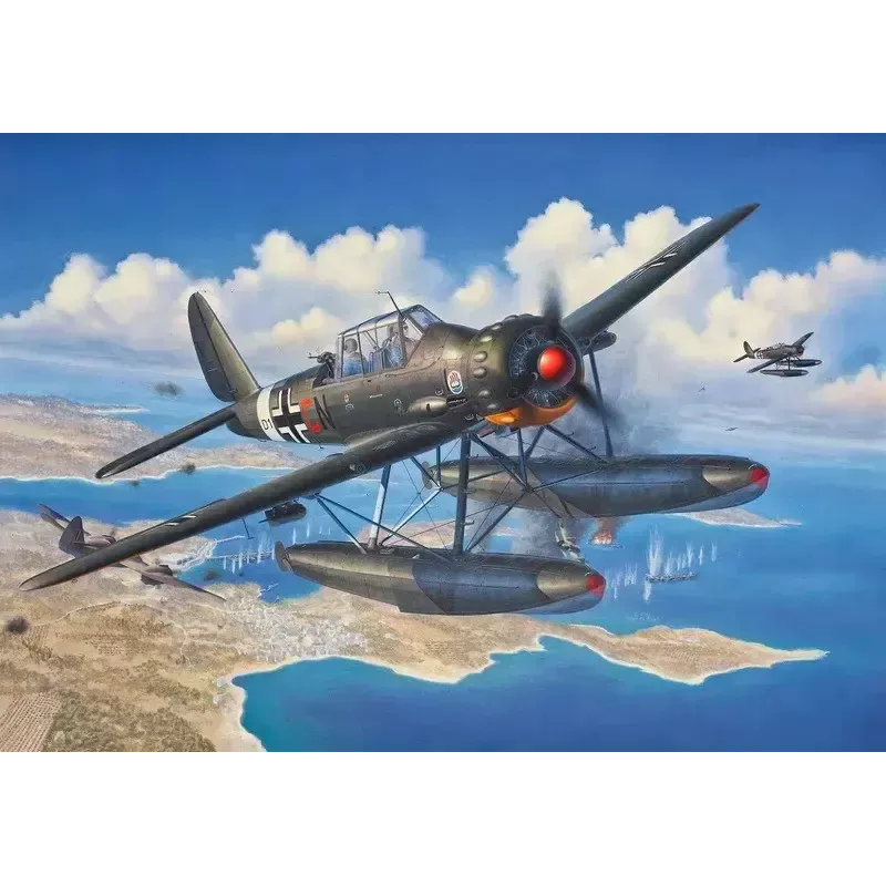 Plastmudel REVELL ARADO AR 196A-3 vesilennuk, mõõtkava 1:32 komplekt