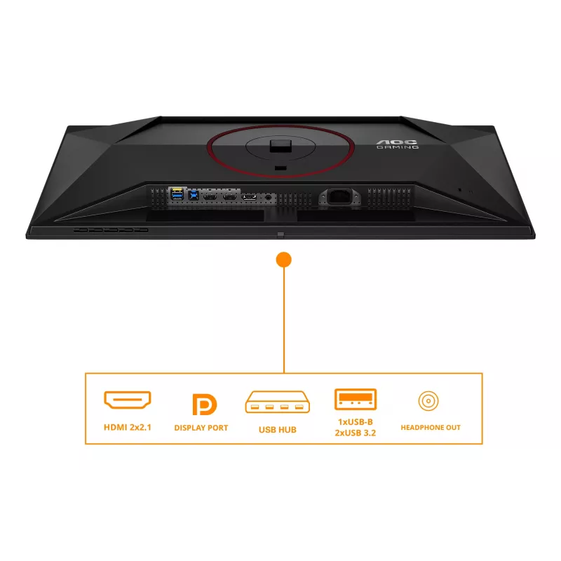AOC G4 Q27G4SDR arvutikuvar 67,3 cm (26,5 tolli) 2560 x 1440 pikslit Quad HD QD-OLED Must, Punane