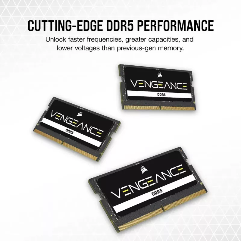 Sülearvuti mälu CORSAIR Vengeance DDR5 24 GB SO-DIMM 4800 MHz 262-kontaktiga 1.1V CL40