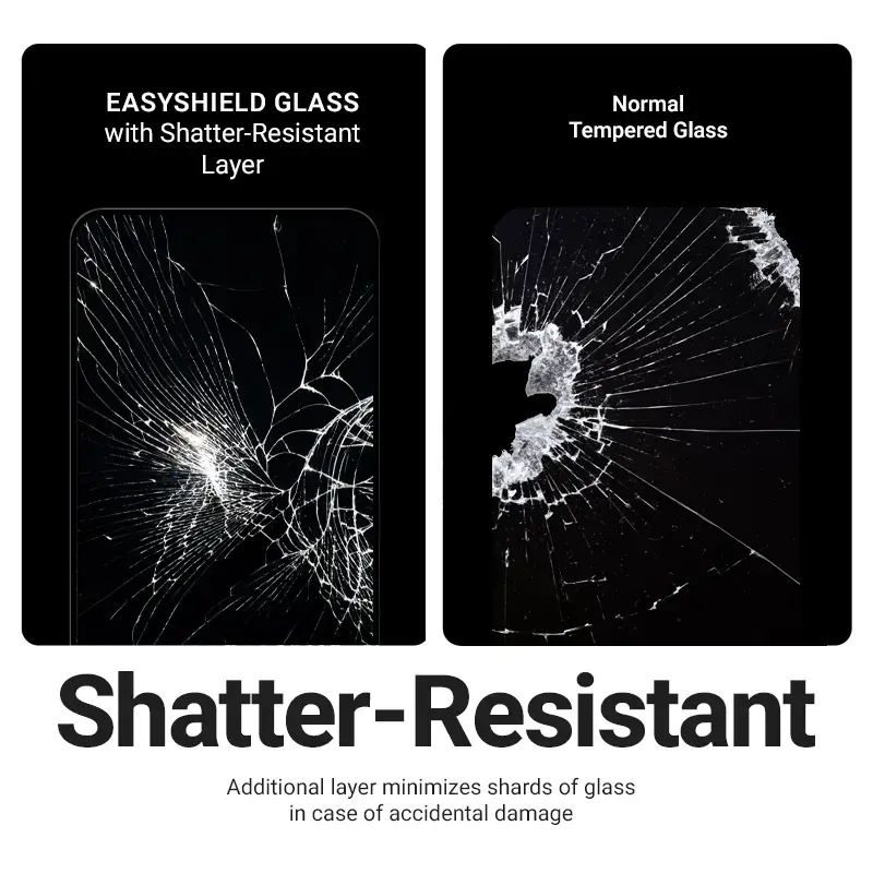 Karastatud klaasist ekraanikaitse Crong EasyShield 2-Pack iPhone 17 / 17 Pro / 16 Pro jaoks, alumiiniumsilikaat, läikiv