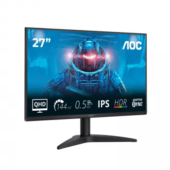 AOC B3 Q27B36X arvutikuvar 68,6 cm (27 tolli) 2560 x 1440 pikslit Quad HD LED must