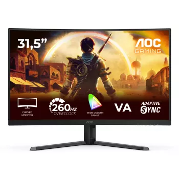 AOC G4 C32G42ZE arvutikuvar 80 cm (31.5 tolli) 1920 x 1080 pikslit Full HD LED Must, Punane