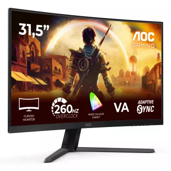 AOC G4 C32G42ZE arvutikuvar 80 cm (31.5 tolli) 1920 x 1080 pikslit Full HD LED Must, Punane