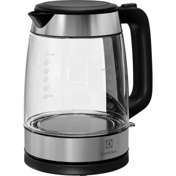 Electrolux E4GK1-4GB elektriline veekeetja 1,7 L 2200 W must, roostevaba teras, läbipaistev