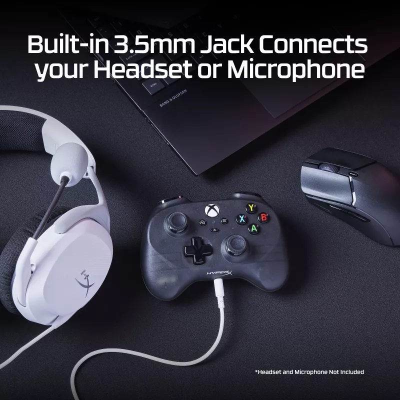 HyperX Clutch Tanto Mini WD mängupult, juhtkang, Xbox, Xbox One, juhtmega, USB, must, 2,95 m