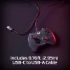 HyperX Clutch Tanto Mini WD mängupult, juhtkang, Xbox, Xbox One, juhtmega, USB, must, 2,95 m