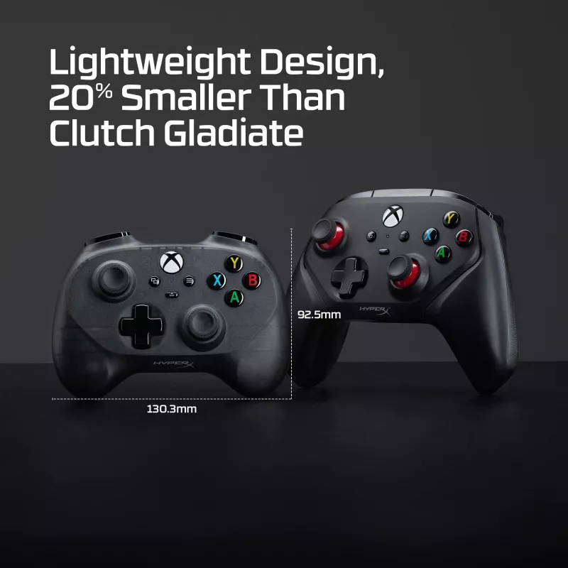 HyperX Clutch Tanto Mini WD mängupult, juhtkang, Xbox, Xbox One, juhtmega, USB, must, 2,95 m