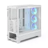 Fractal Design Pop 2 Air Valge TG RGB Midi Tower arvutikorpus — ATX/Micro‑ATX/Mini‑ITX, karastatud klaas, 3x120 mm esiventilaatorid