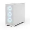 Fractal Design Pop 2 Air Valge TG RGB Midi Tower arvutikorpus — ATX/Micro‑ATX/Mini‑ITX, karastatud klaas, 3x120 mm esiventilaatorid