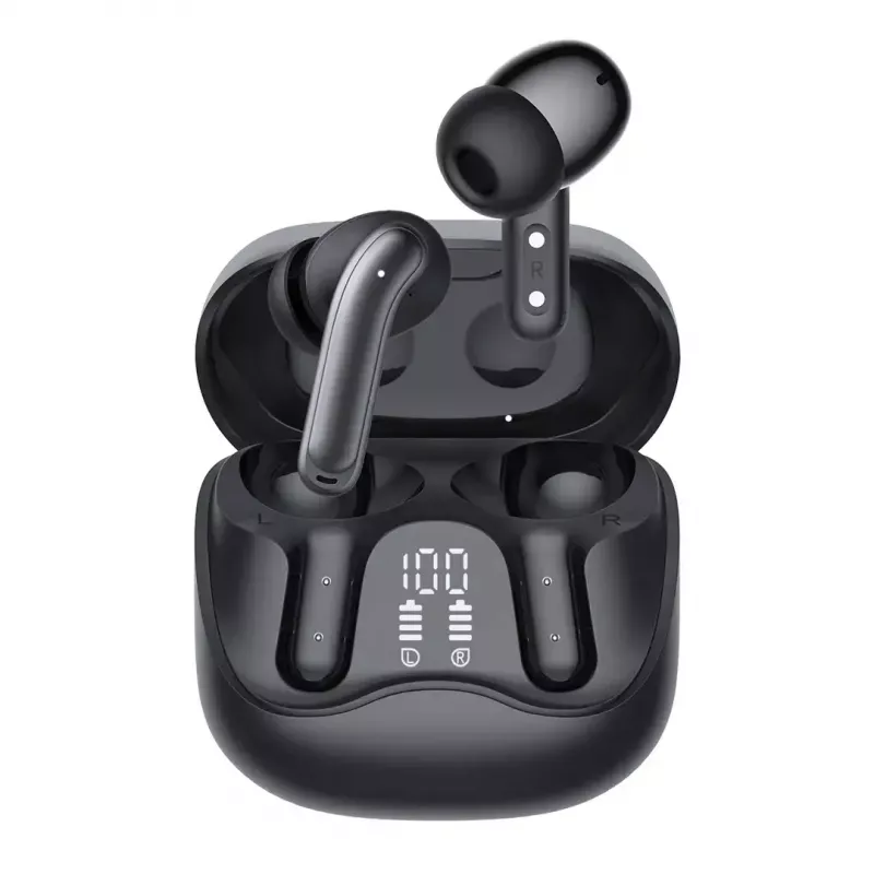 Juhtmevabad kõrvasisesed kõrvaklapid Audiocore AC591 PRO — hübriidne ANC, ENC, 6 mikrofoni, USB‑C laadimine, kuni 9h taasesitus, Tuya ühilduv, must