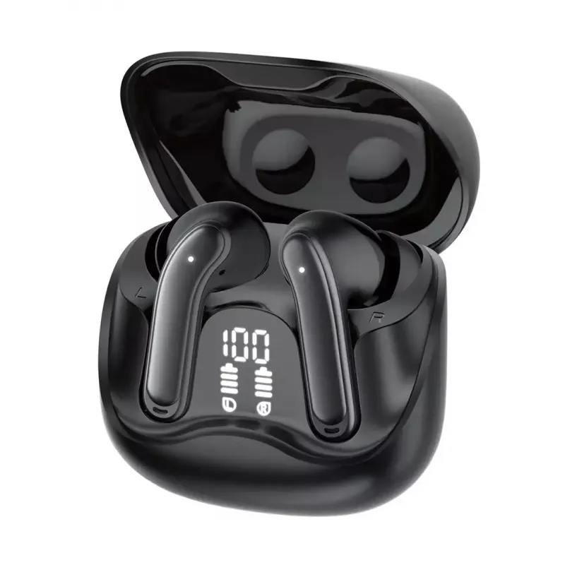 Juhtmevabad kõrvasisesed kõrvaklapid Audiocore AC591 PRO — hübriidne ANC, ENC, 6 mikrofoni, USB‑C laadimine, kuni 9h taasesitus, Tuya ühilduv, must