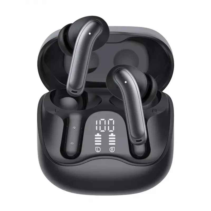 Juhtmevabad kõrvasisesed kõrvaklapid Audiocore AC591 PRO — hübriidne ANC, ENC, 6 mikrofoni, USB‑C laadimine, kuni 9h taasesitus, Tuya ühilduv, must