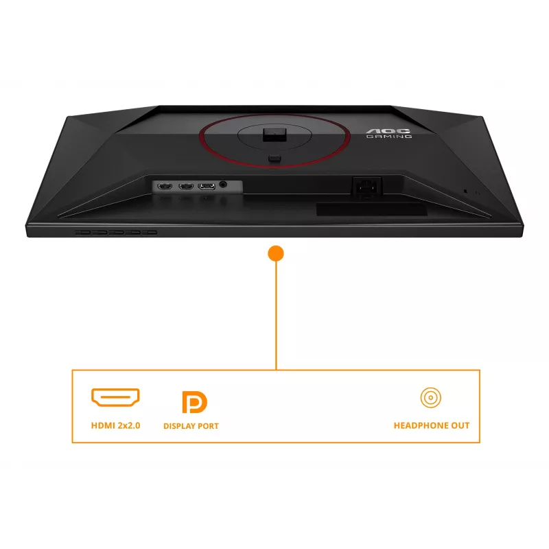AOC G4 24G4ZR arvutimonitor 60,5 cm (23,8 tolli) 1920 x 1080 pikslit Full HD LED Must, Punane